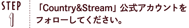 STEP01：カンストンのInstagramアカウントをフォローしてください。